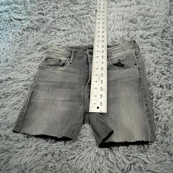 Mother Looker Supermoon Gray Black Cutoff Denim Shorts Women’s 26 - Picture 7 of 9